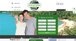 Desktop Screenshot of ecossistemaimoveisilhabela.com.br