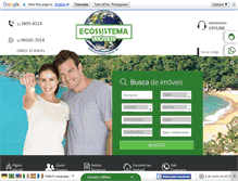 Tablet Screenshot of ecossistemaimoveisilhabela.com.br